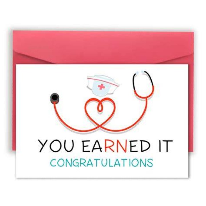 Congratulations on A Nurse Registered Nurse Gift Etsy UK