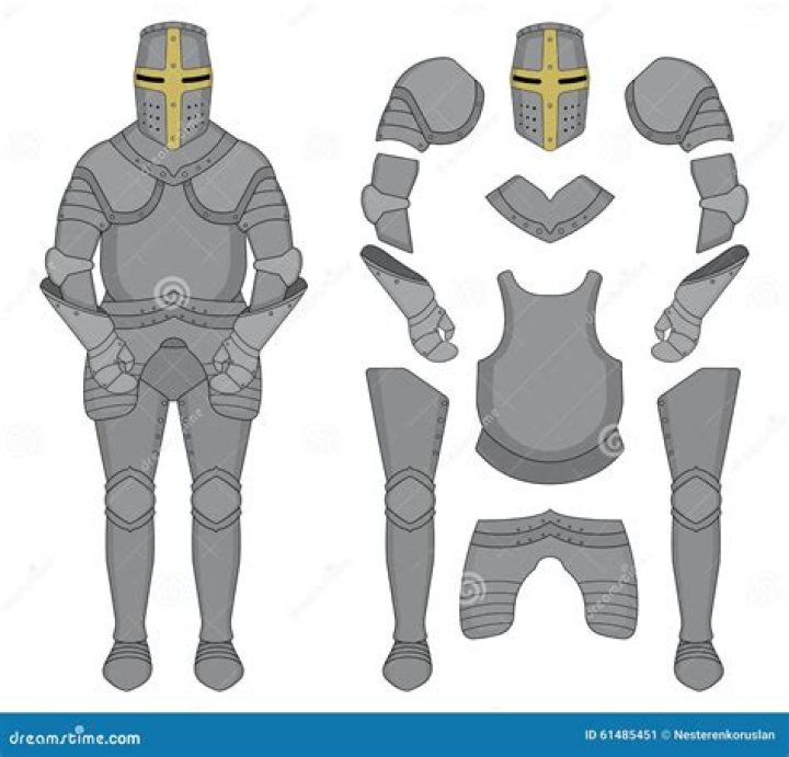 Stylish Knight Armor Clipart For Your Medieval Projects