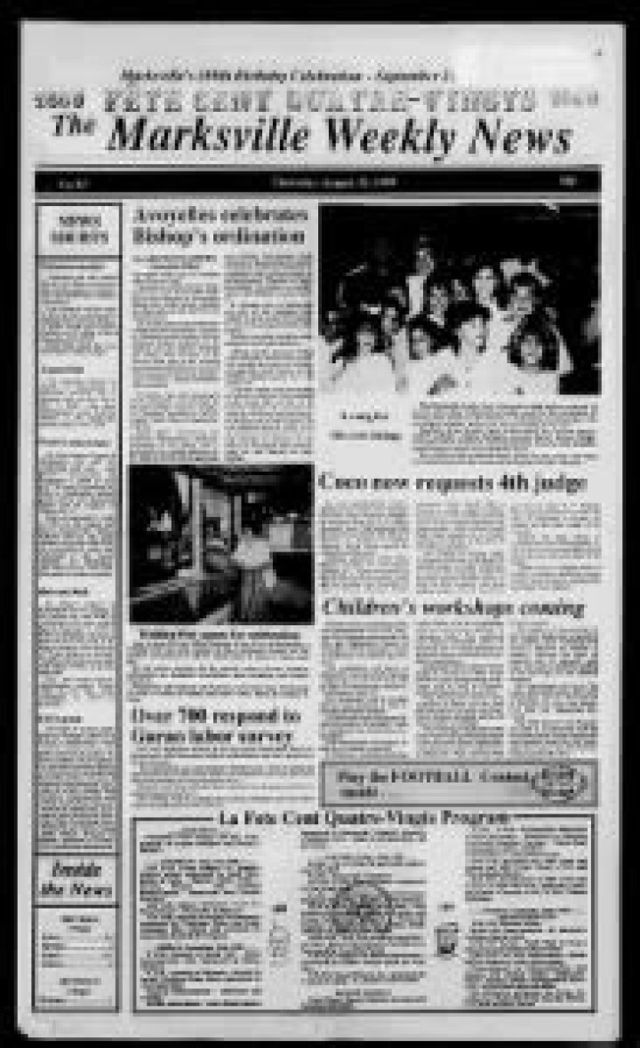 The Marksville News-Dispatch: Your Local Source For News And Events