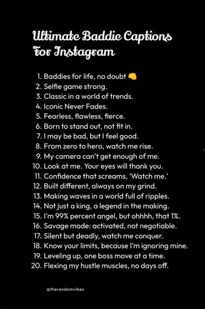 The Ultimate Guide To Crafting Baddie Instagram Captions That Turn Heads